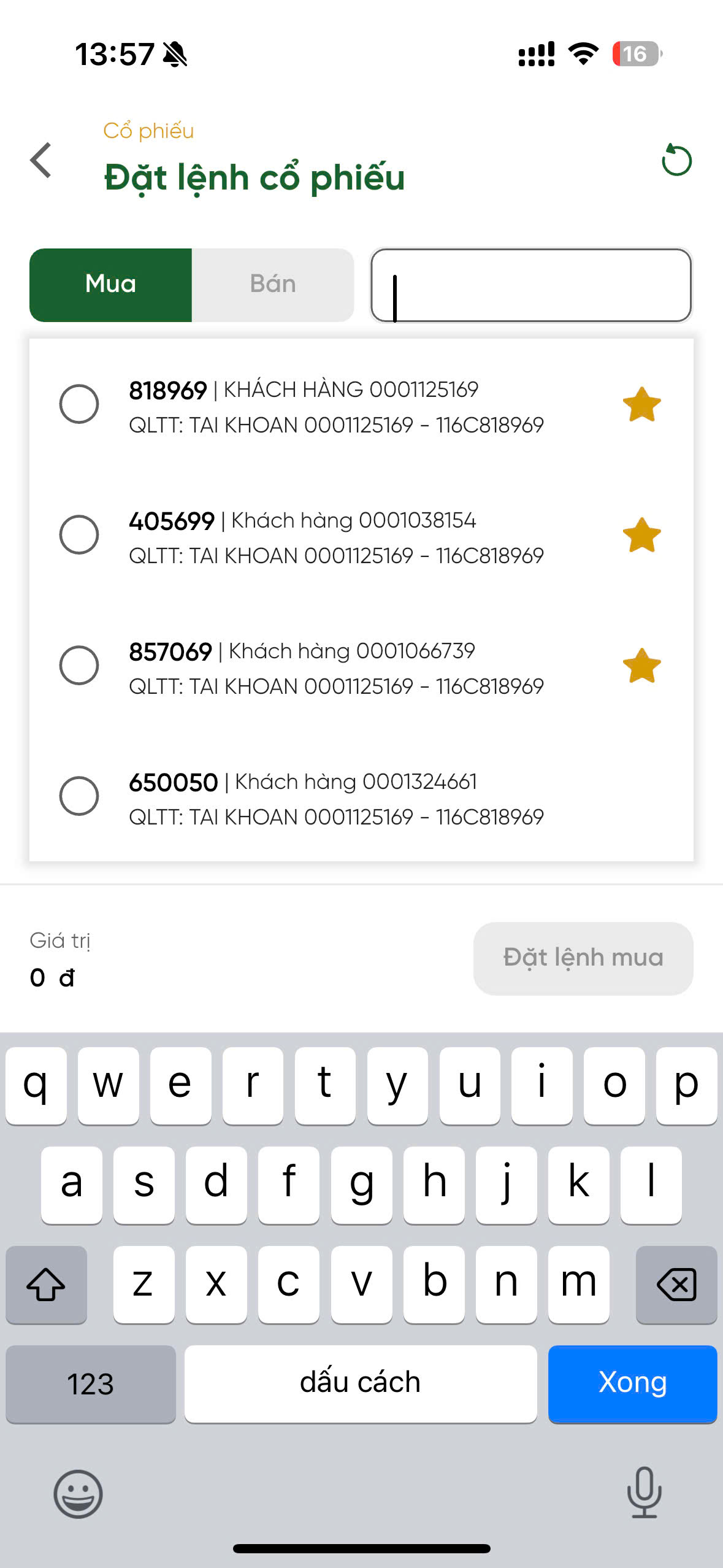 Bước 3 - Chọn tài khoản