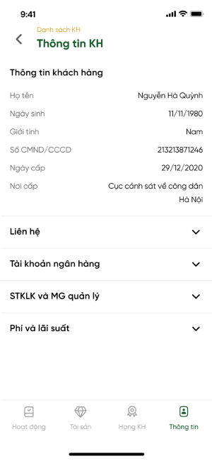 Thông tin khách hàng
