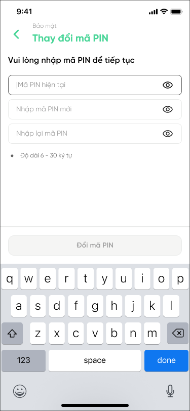 Đổi PIN 1