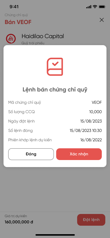 Xác nhận lệnh