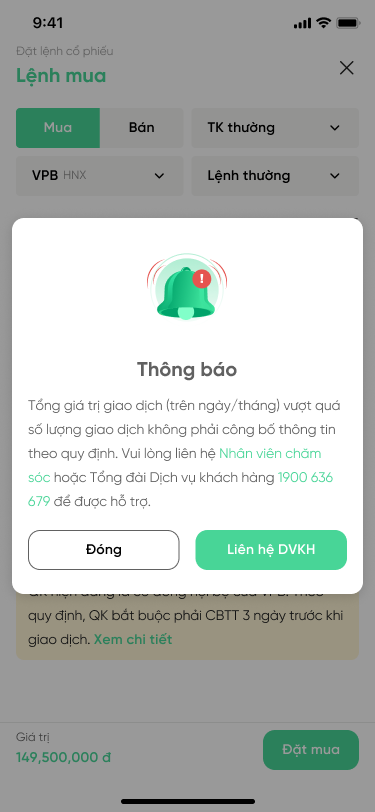 Trường hợp 1