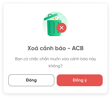 Xóa cảnh báo
