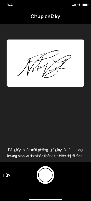 Chụp chữ ký