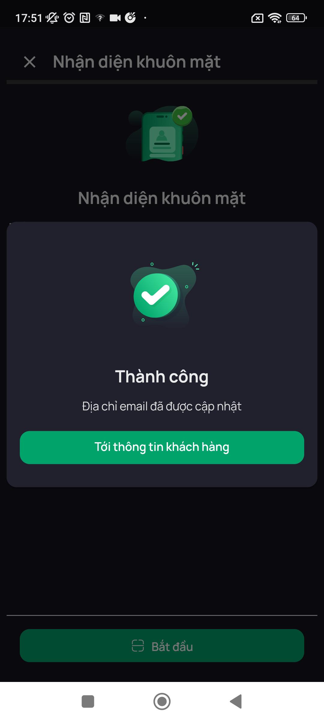 Thông báo cập nhật thành công