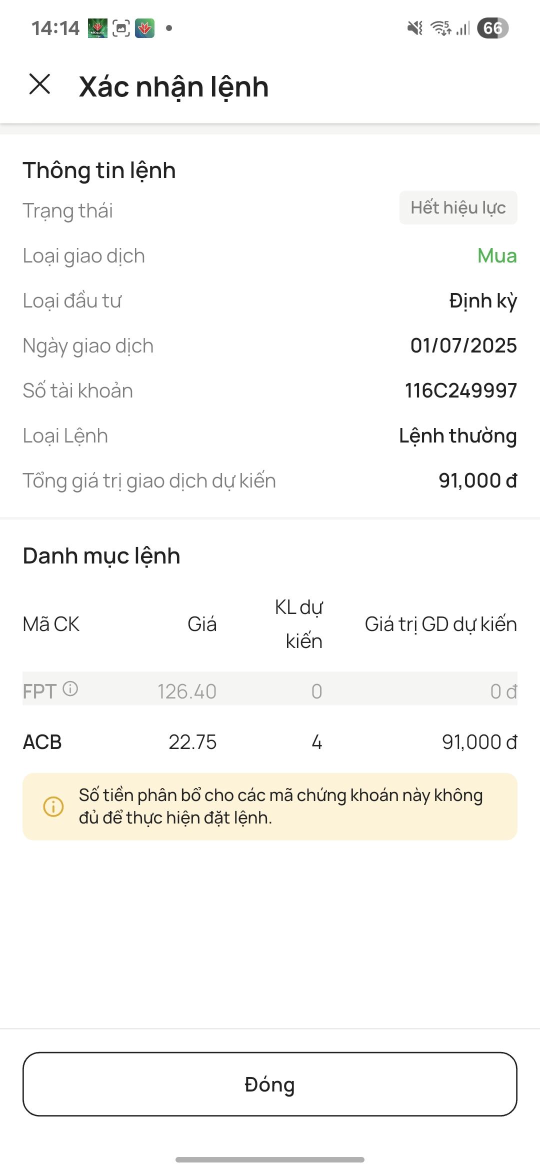 Lệnh hết hiệu lực