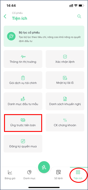 Bật ứng trước